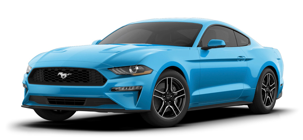 VELOCITY BLUE - Mustang Ecoboost Fastback MY2020 - USA