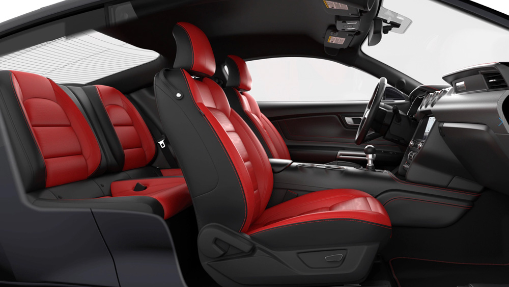PREMIER LEATHER SNOWSTOPPER RED_Ecoboost Fastback Premium MY2020