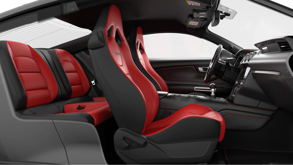 RECARO PREMIER LEATHER SNOWSTOPPER RED_Ecoboost Fastback Premium MY2020